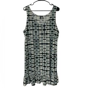 Portocruz Blue Tie Dye Swim Cover Up Dress